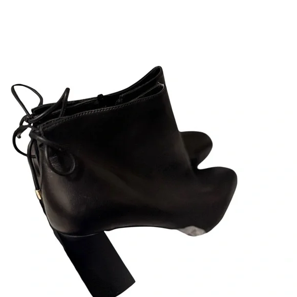 Black TINCTAMATONA CONCENTE Leather Ankle Boots new in the box - Picture 7 of 12